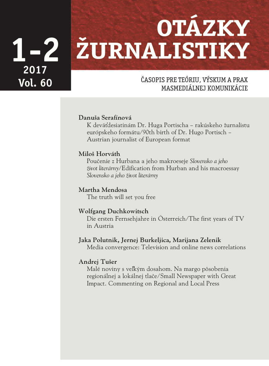 O meziválečné žurnalistice v Československu (1918 – 1938) 
na půdě IKSŽ Fakulty sociálních věd UK v Praze