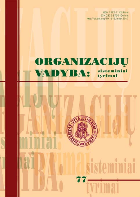 Maximization of Created Social Value: Social Business Models and Their Application Tendencies in Lithuania Cover Image