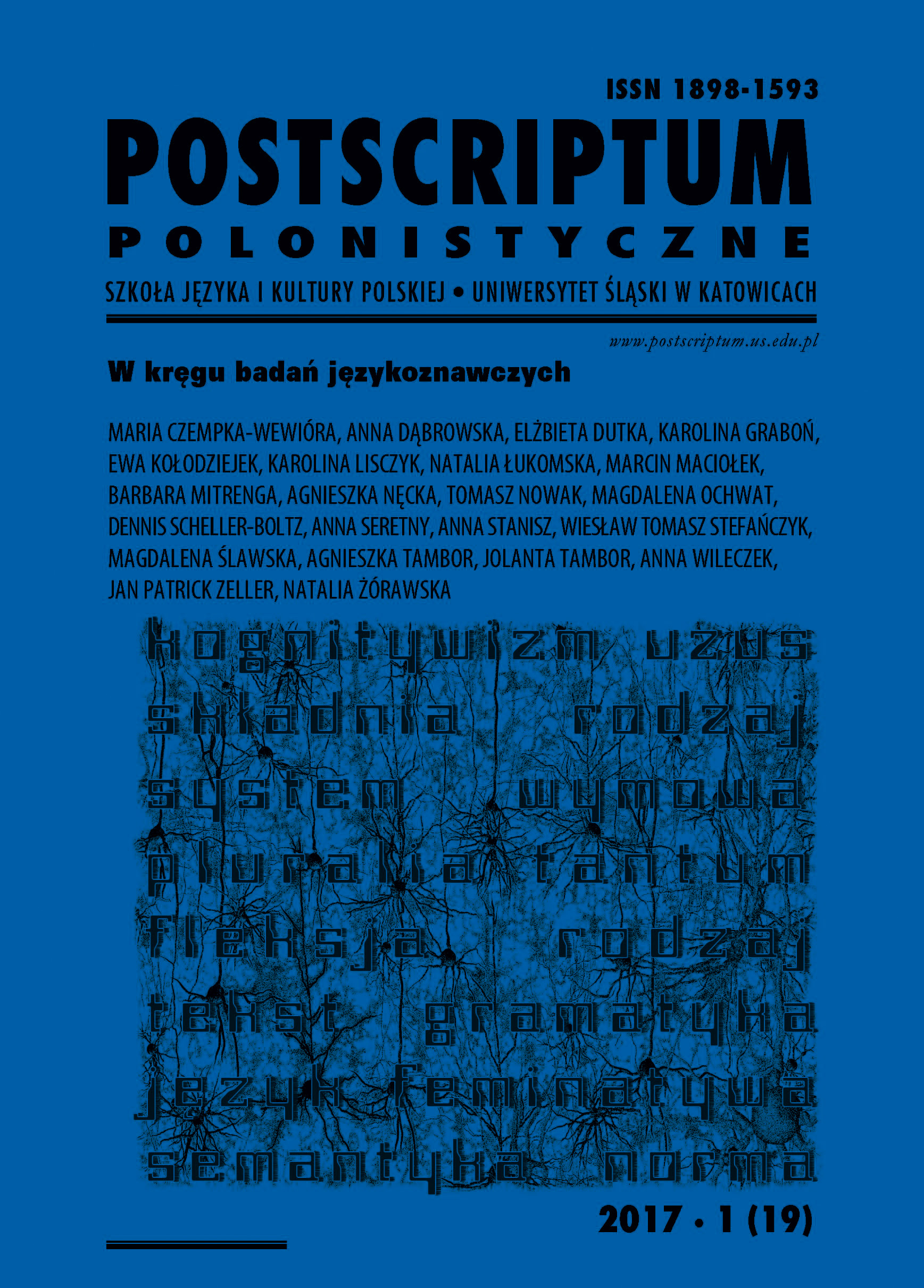 Diagnosis of speech disorder and speech therapy in teaching Polish as a foreign language Cover Image