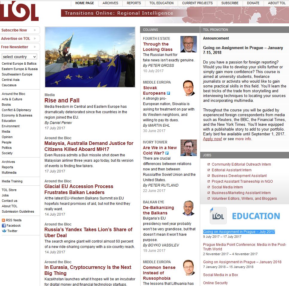 Transitions Online_Around the Bloc-Glacial EU Accession Process Frustrates Balkan Leaders Cover Image