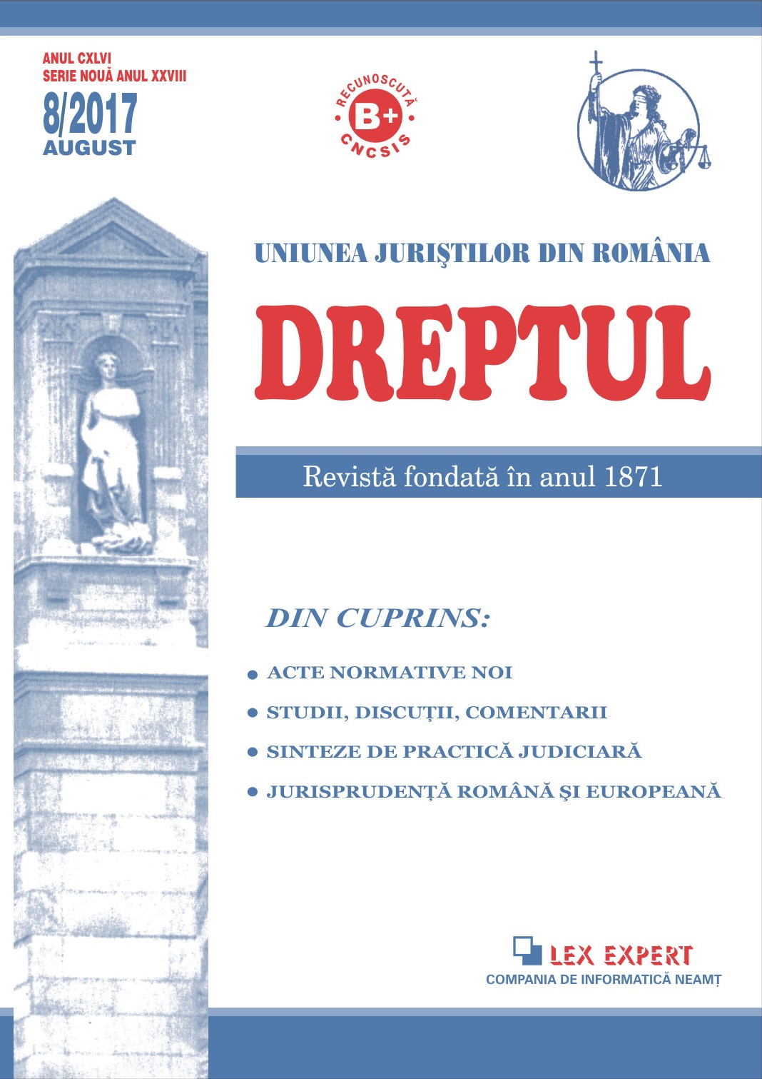 The right to life. The moment from which life begins to flow, in the case law of the European Court of Human Rights, as well as its impact on the Romanian criminal legislation Cover Image