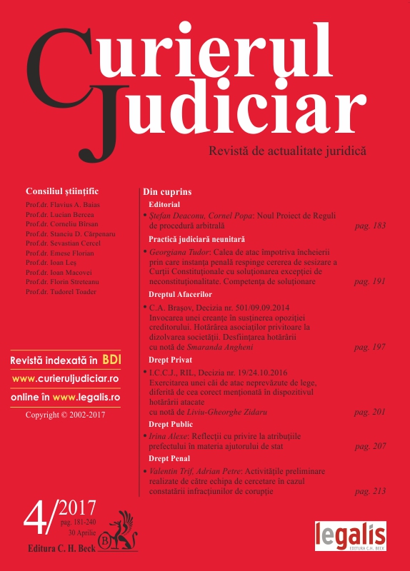 The New Draft Rules of Arbitration Procedure of the Court of International Commercial Arbitration of the Romanian Chamber of Commerce and Industry Cover Image