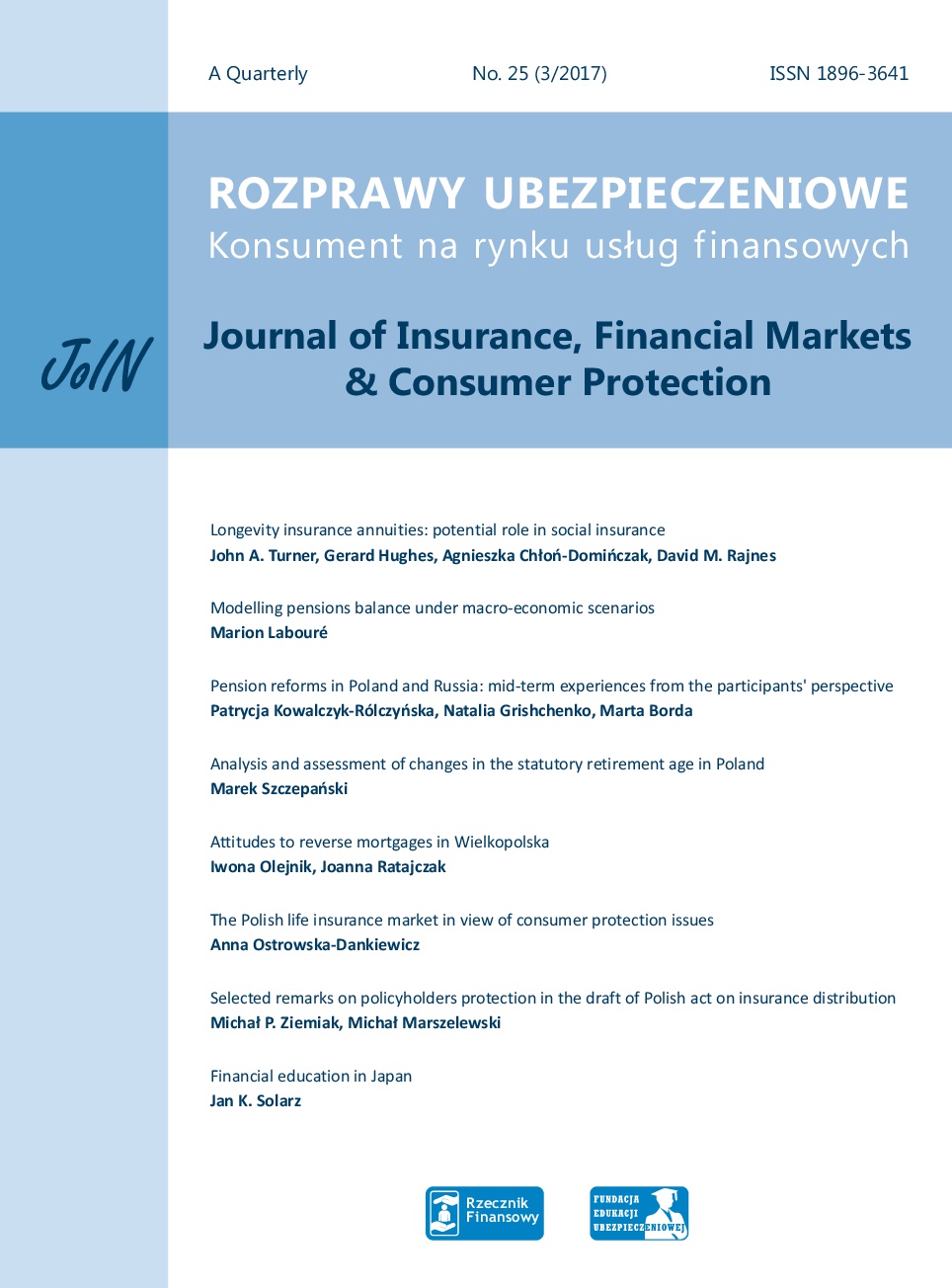Pension reforms in Poland and Russia: mid-term experiences from the participants’ perspective Cover Image
