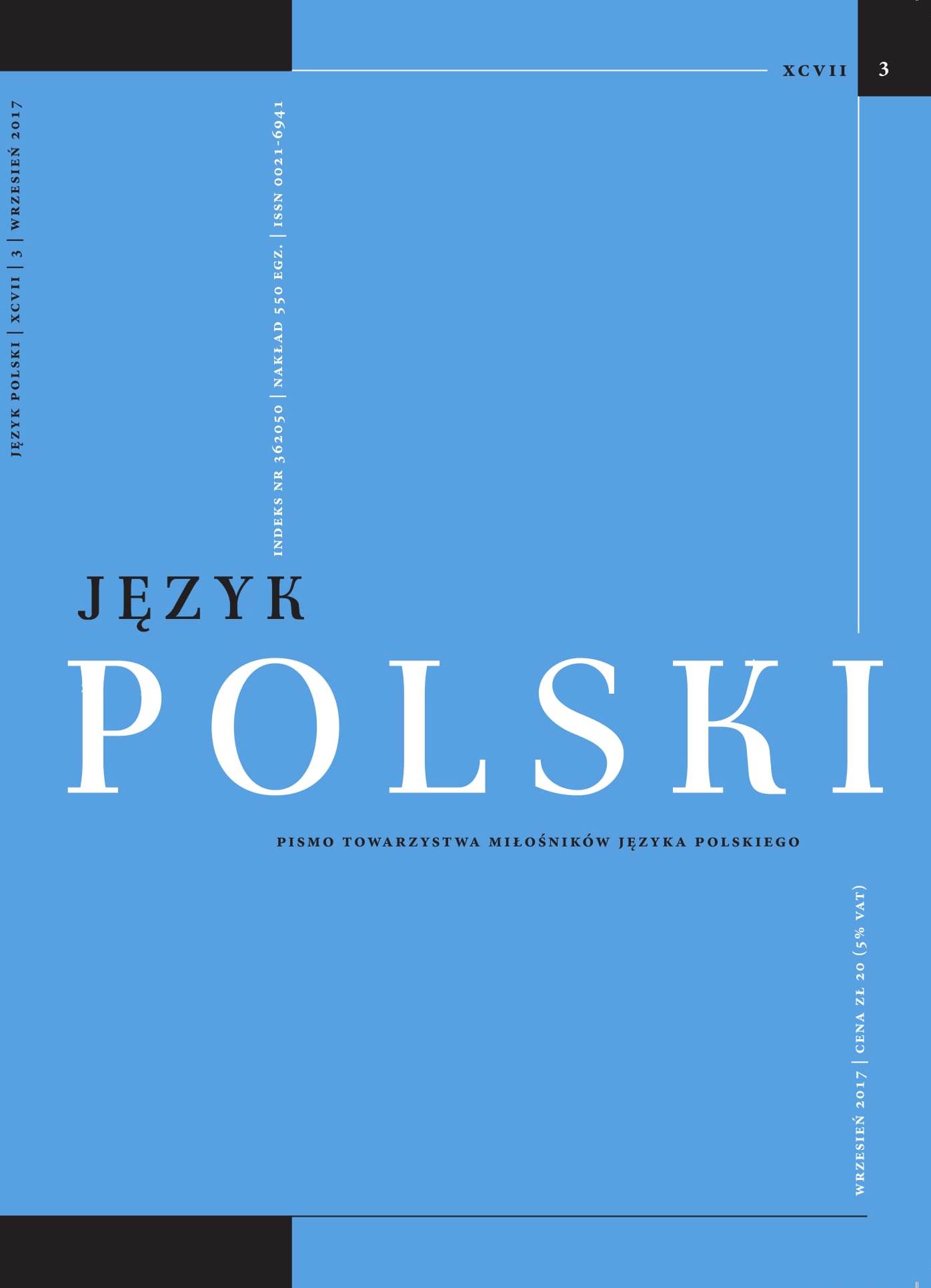 “Piekielny” or “Piekielna”? Connotation of surnames with an adjective declension and women’s choice of their masculine form Cover Image