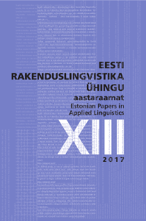 Comparison of fluency across proficiency levels in the writing process of native Russian-speaking learners of Estonian as a second language Cover Image
