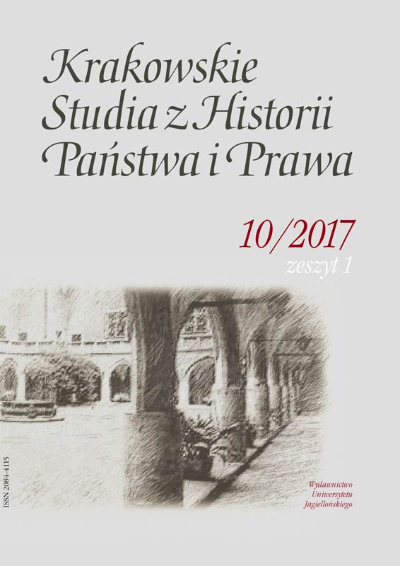 Conference: Constitutional History 2000–2015: New Research, New Ideas, New Perspectives. In Memoriam: Professor Stanisław Płaza (1927–2006), 19–20 września 2016 r. Cover Image