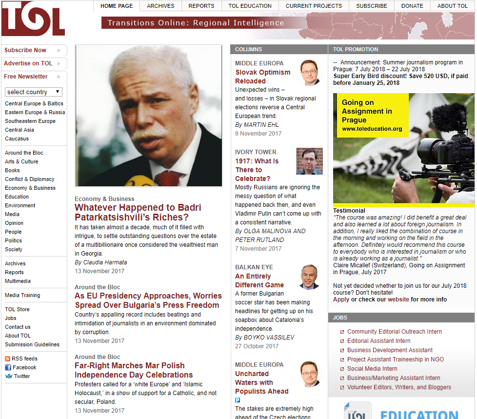 Transitions Online_Around the Bloc-Croatian Retail Magnate Todoric Released on Bail in London Cover Image
