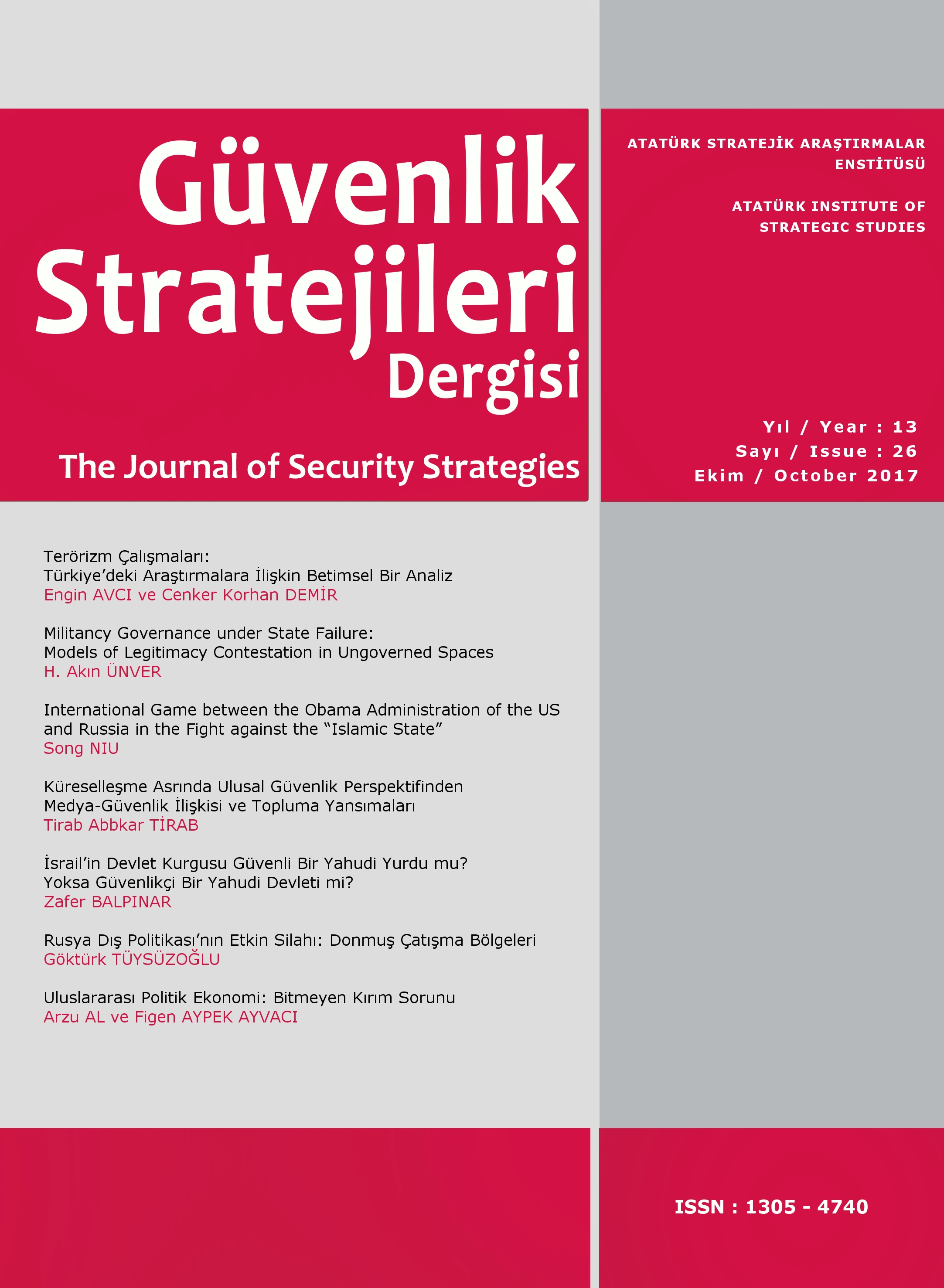 The Media-Security Relationship from the National Security Perspective in the Globalization Era and its Reflections to the Society Cover Image