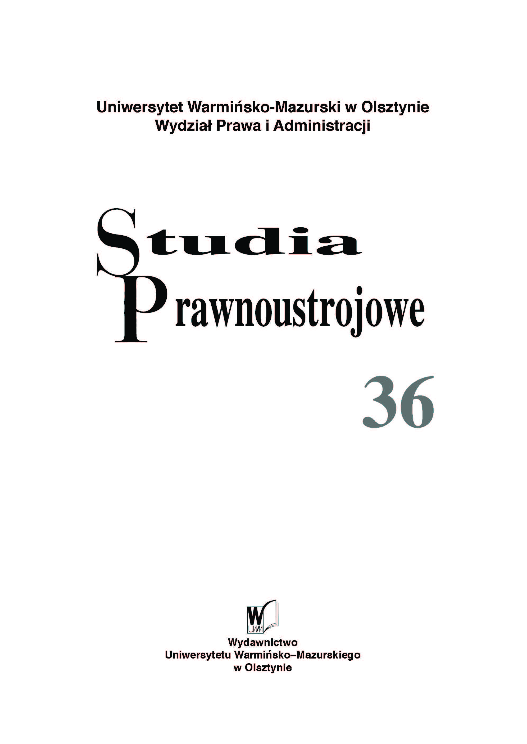 Issues of justice in exposé of Prime Ministers of the second Polish Republic Cover Image