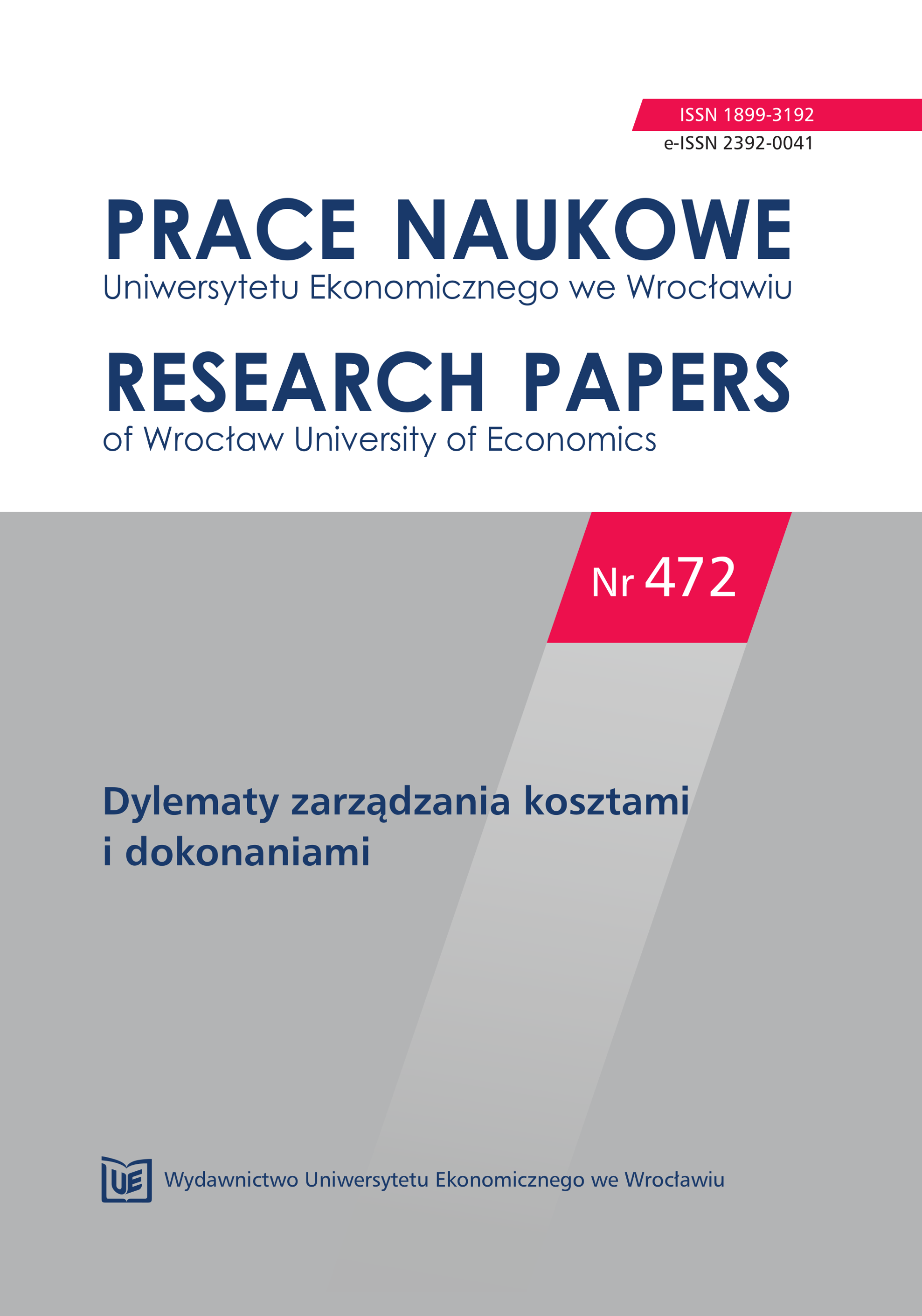 Verifying the effectiveness of some diagnostic discriminant analysis models on the example of enterprises from Podkarpackie Voivodeship Cover Image