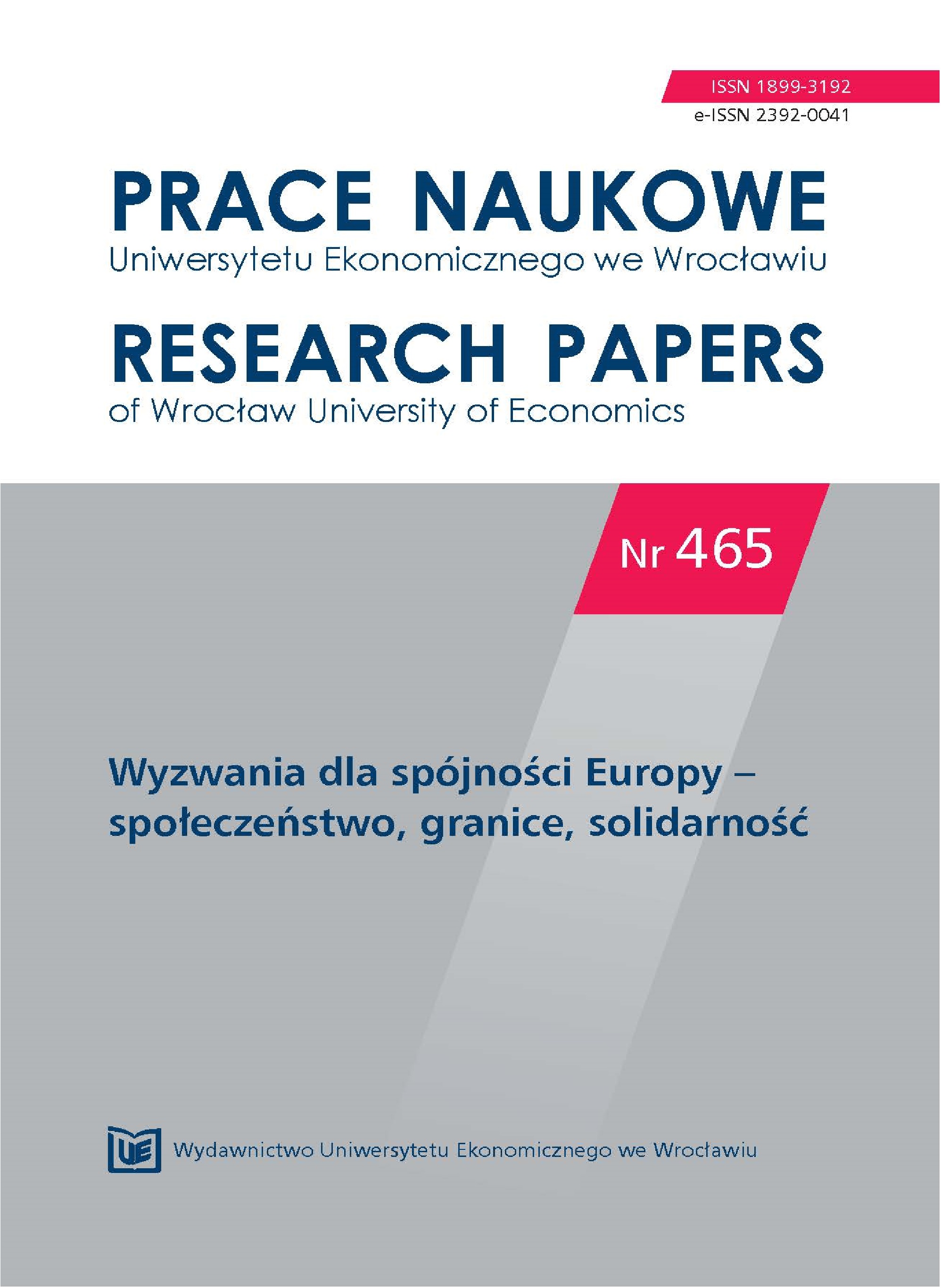 Changes of the structures of employment in Poland
vs. the spatial stability of the system Cover Image