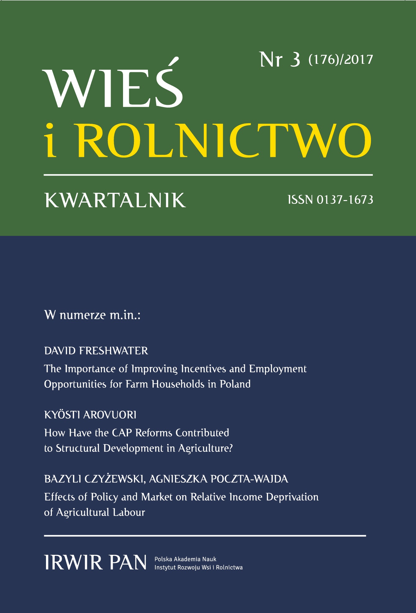 Renewable Energy – Implications for Agriculture and Rural Development in Poland Cover Image