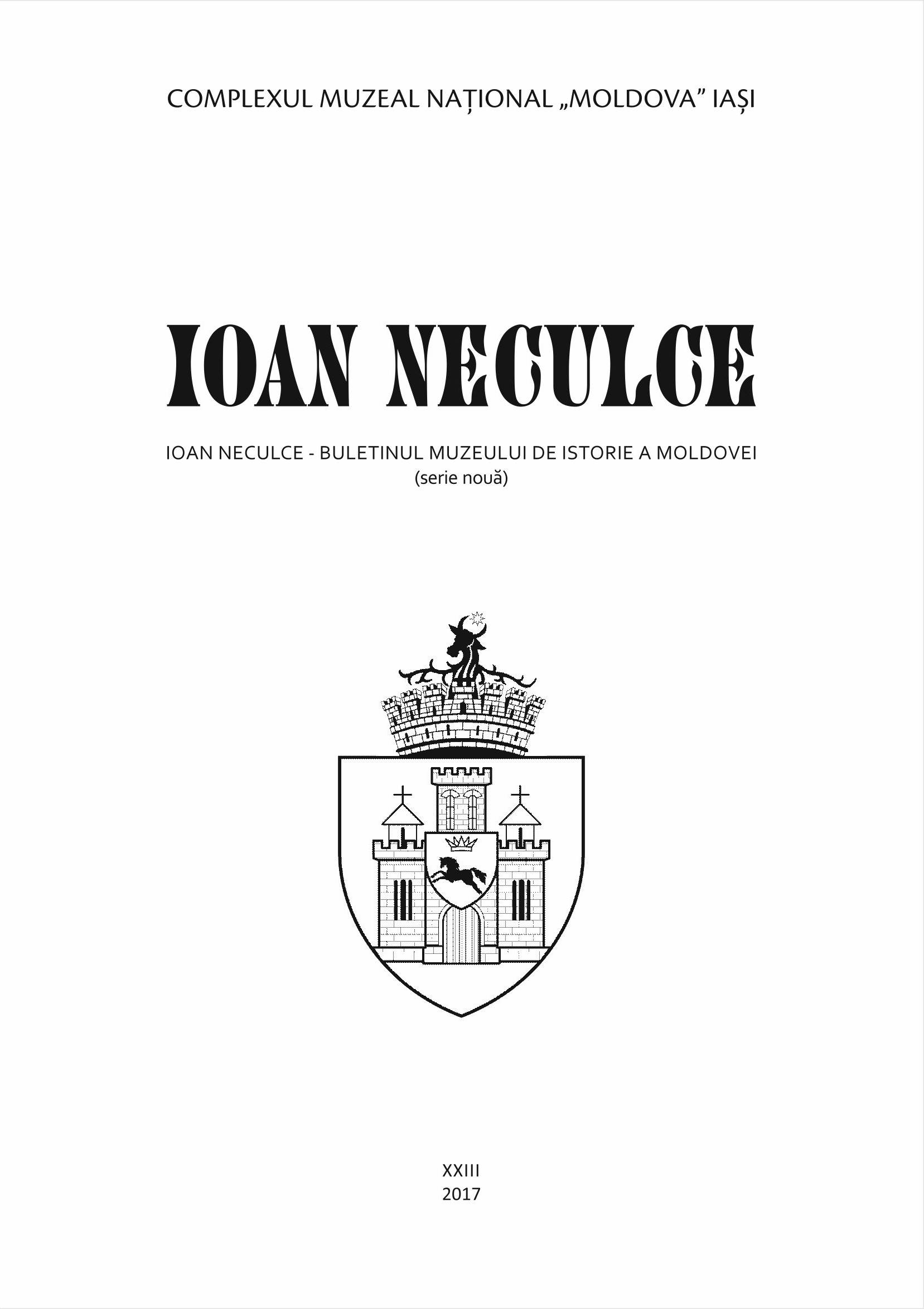 Demographic and Social-Economic Evolution of the City of Iași During
the First Decades after the Union (1859-1881) Cover Image