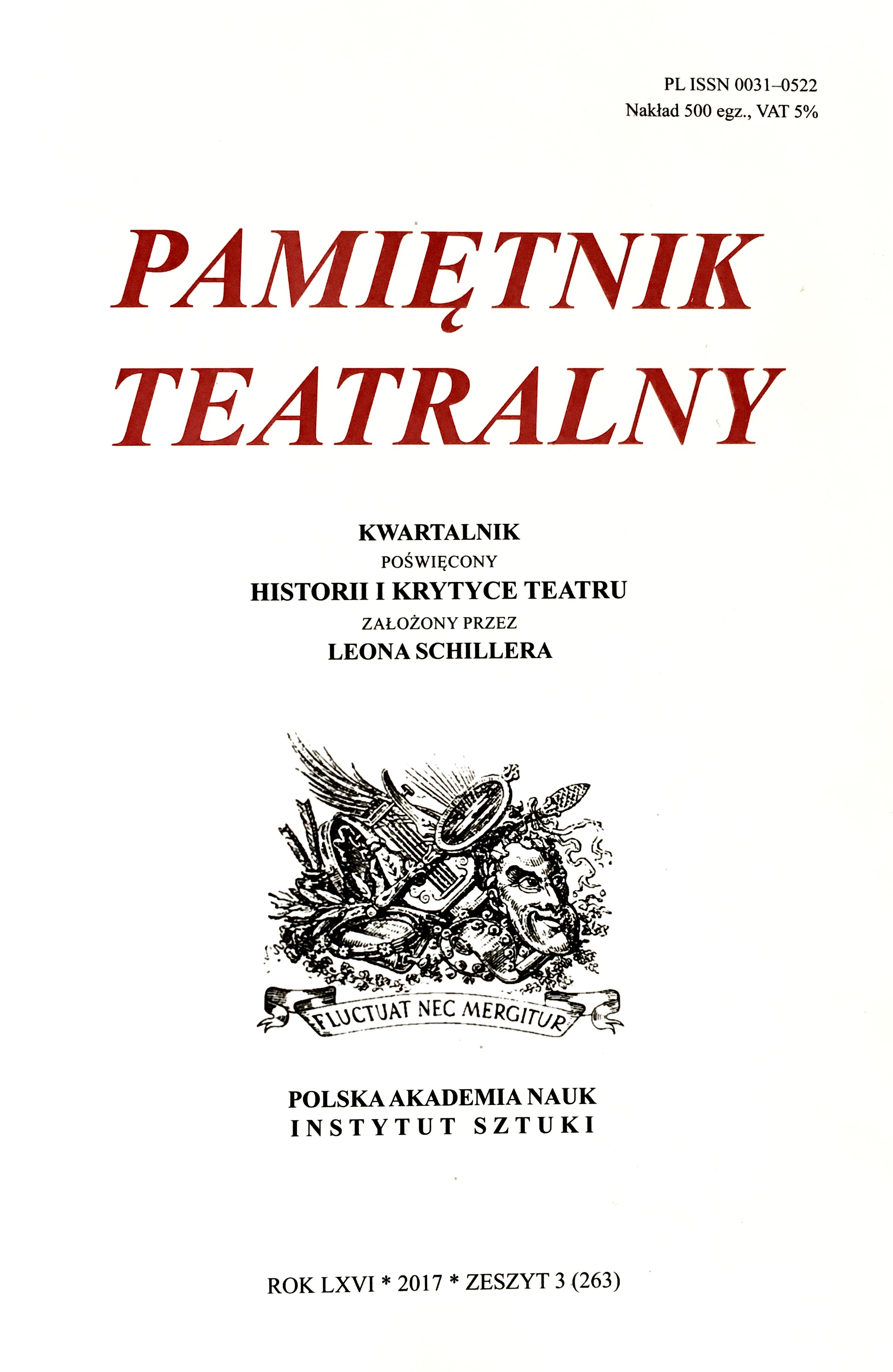 The Battle for Schiller and the Theatre in Lvov: Tymon Terlecki’s Press Publications of 1930–1931 Cover Image