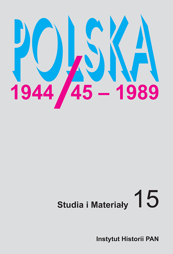 Legal and social position of the feldsher in Poland in 1945–1989 Cover Image