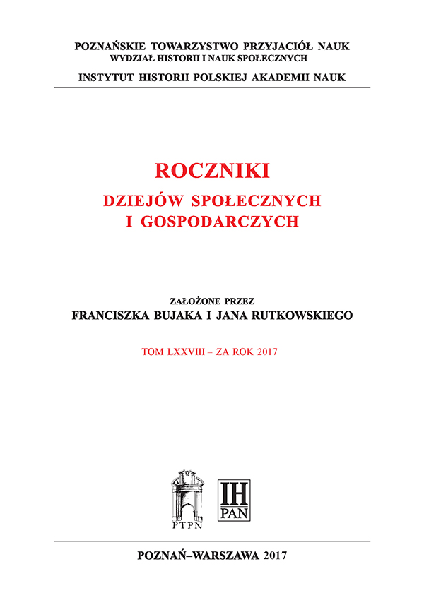Taxes and fees levied on Cracow brewers in the sixteenth and first half of the seventeenth century. The czopowe tax reform under King Stefan Batory and its impact on Cracow brewing Cover Image