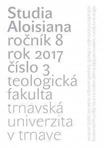 Selected Aspect of Religiosity of the Youth in Slovakia and in Dutch Cover Image