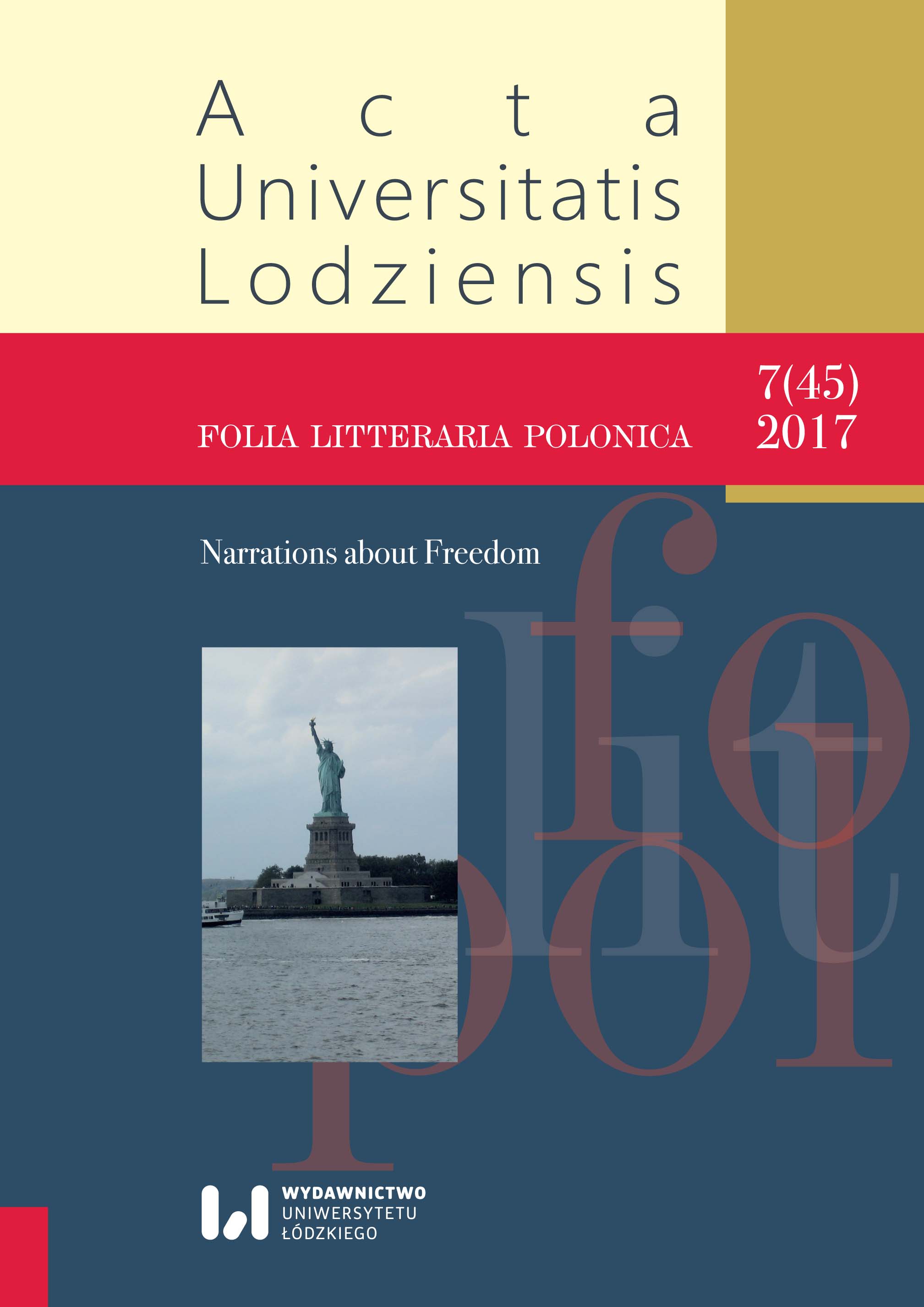 21st Century prose and freedom – from the issues of proza środka Cover Image