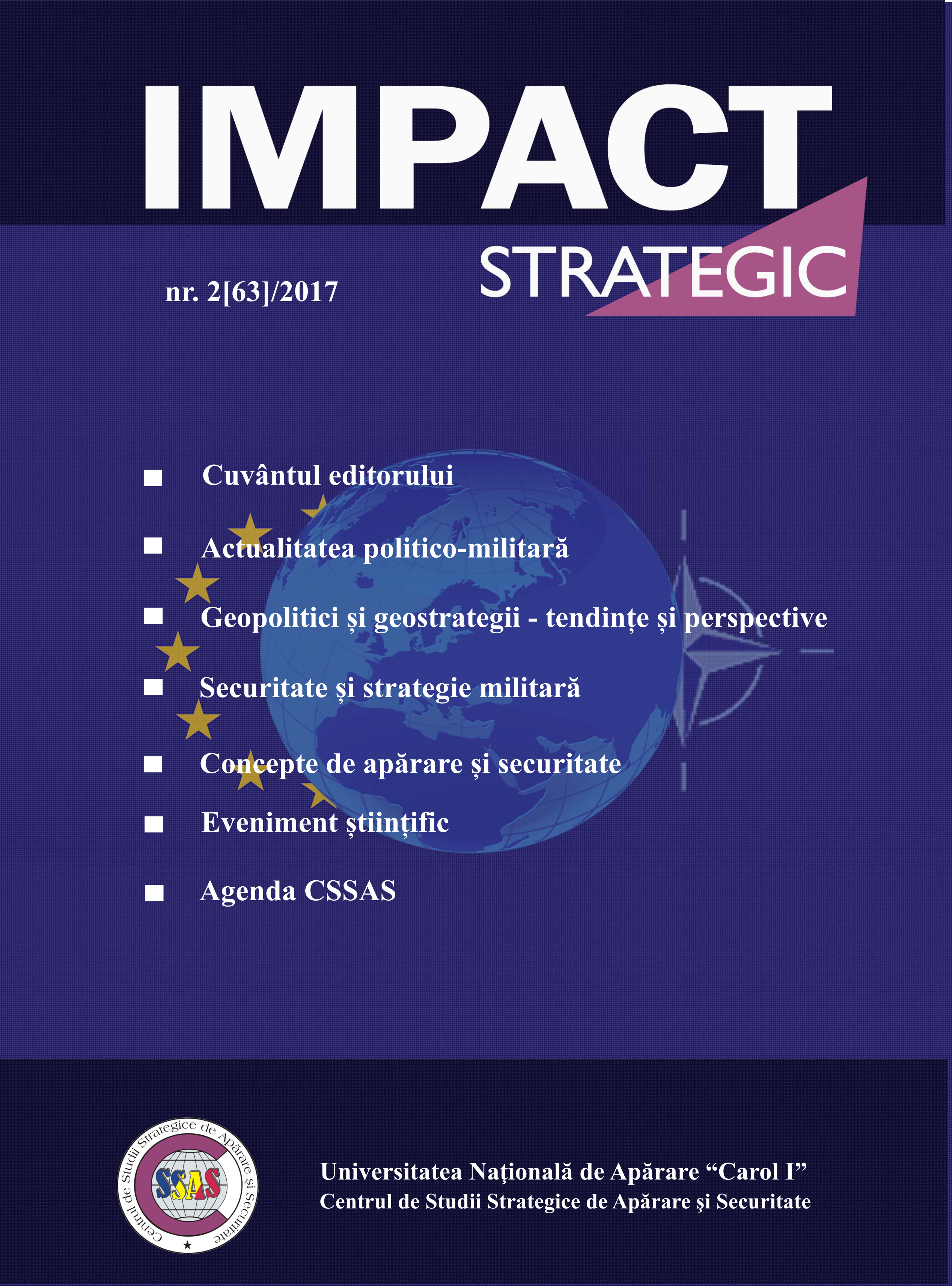 CONCEPTUAL APPROACHES TO CYBERSPACE IN NATO, EU AND ROMANIA Cover Image