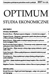 INCOME INEQUALITIES AND POVERTY IN POLAND IN CONTEXT OF
ECONOMIC TRANSITION Cover Image