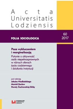 The dynamics of social networks of people with disabilities in contemporary Polish society Cover Image