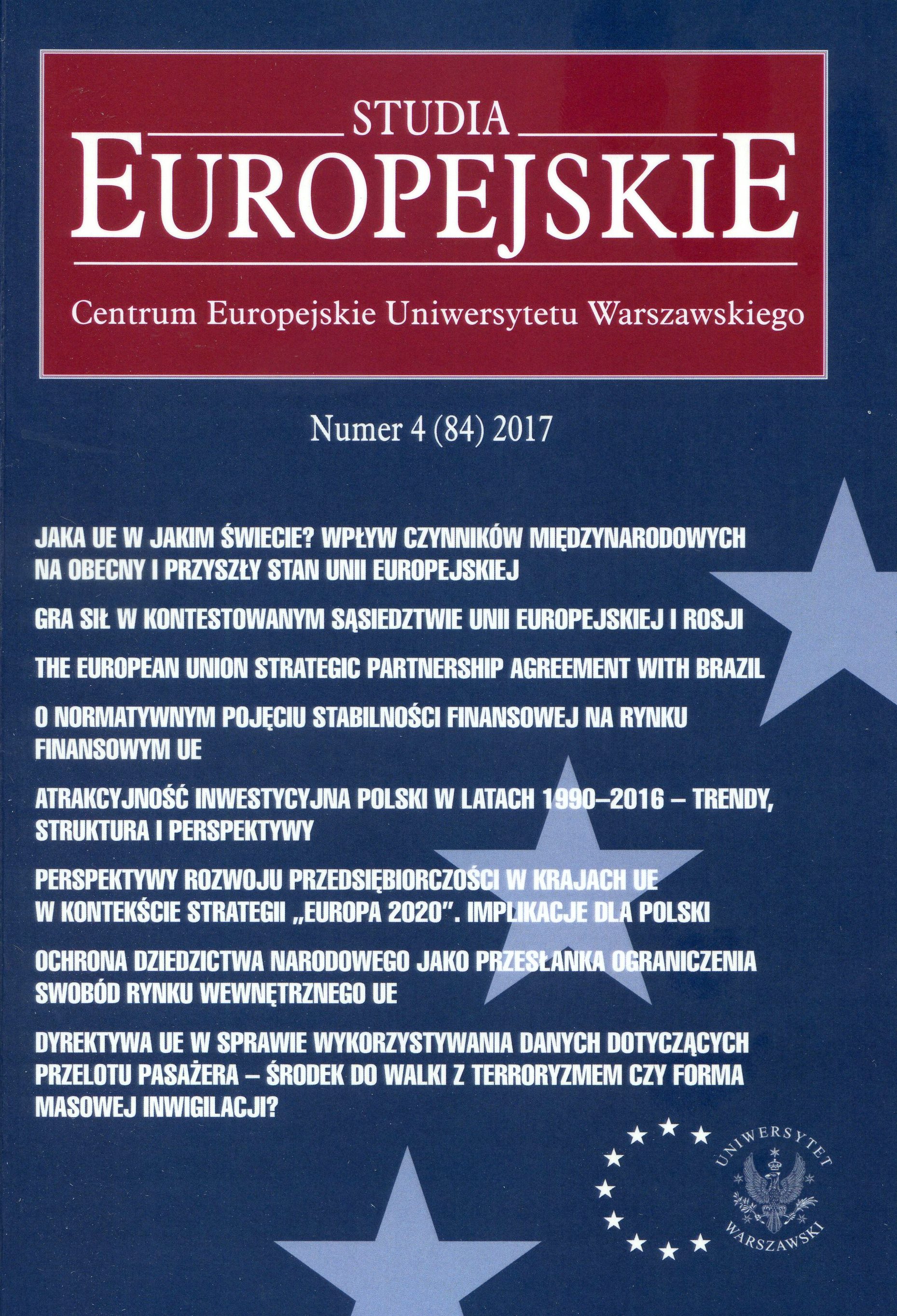 On Normative Term Financial Stability on the Financial Market of the EU in the New Supervisory Architecture Cover Image