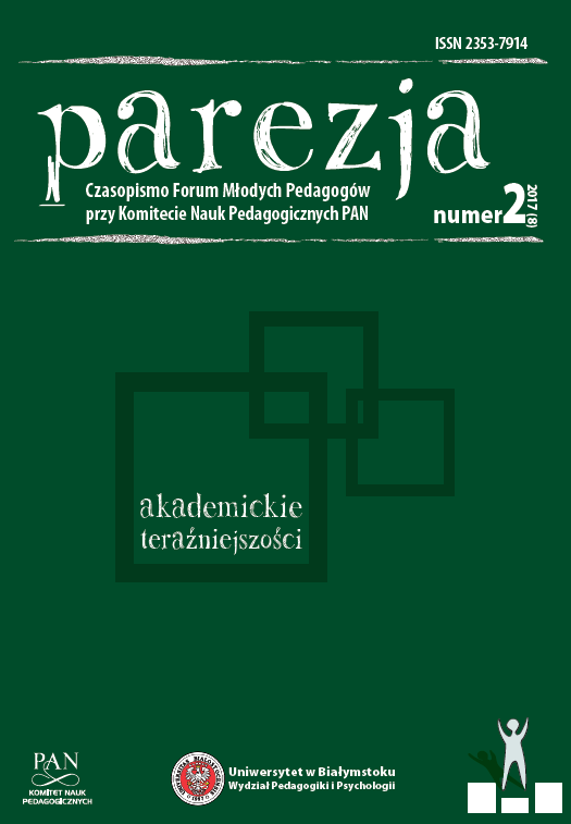 [Letter from the Editor-in-Chiefs of scientific journals published under the auspices of the Committee of Pedagogical Sciences of the Polish Academy of Sciences to the Members of the Sejm of the Republic of Poland of 31/10/2017] Cover Image