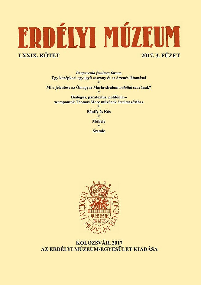 The Language Policy of László Teleki (1764‒1821) by his Work Entiteled A’ magyar nyelv elé mozdításáról buzgó esdeklései gróf Teleki Lászlónak Cover Image