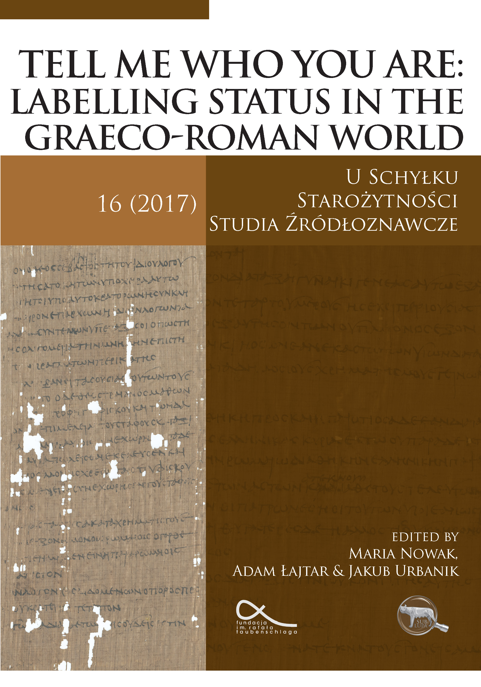 Notes on slave names, ethnicity, and identity in Classical and Hellenistic Greece Cover Image