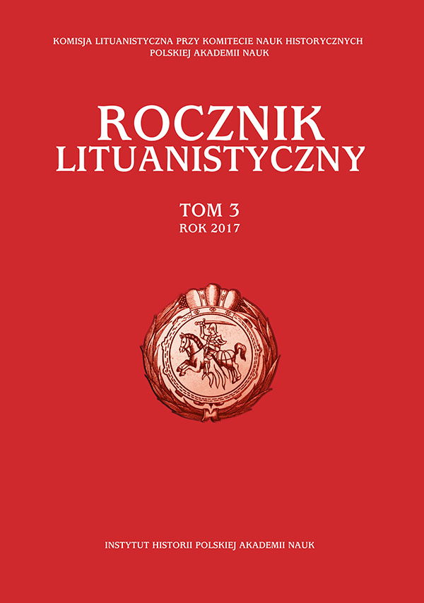 Projects for the Army Establishment of the Grand Duchy of Lithuania in 1683–1684. A Contribution to Studies of the Rivalry between King John III and the Sapiehas for Influence in the Lithuanian Army in 1683–1696 Cover Image