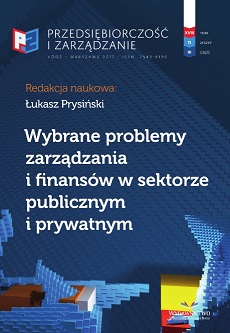 Management Strategies of Net Working Capital in Relation to Profitability of Polish Stock Companies Cover Image