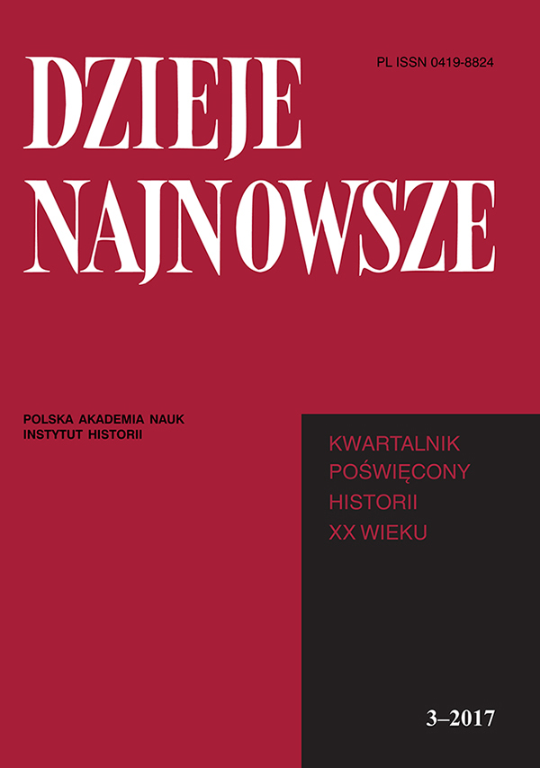 Was the Communist Party of Poland patriotic? Discussion at the Department of the History of the Party about Tadeusz Daniszewski’s report on “the question of independence within the workers’ movement” Cover Image
