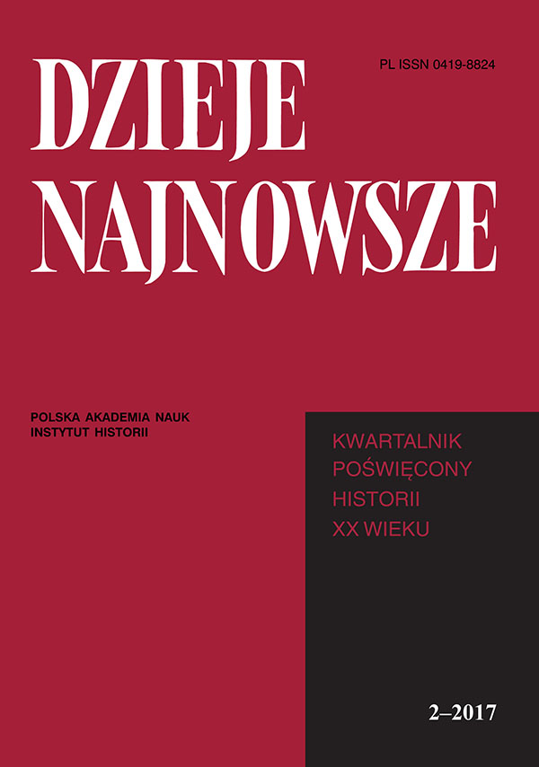 Cooperation of the Polish military intelligence with the British Secret Intelligence Service in the second half of the 1930s Cover Image