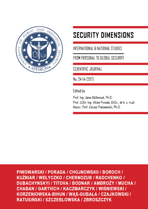 Basic Concepts of Security Sciences Theory in Security Studies from the Czech Perspective