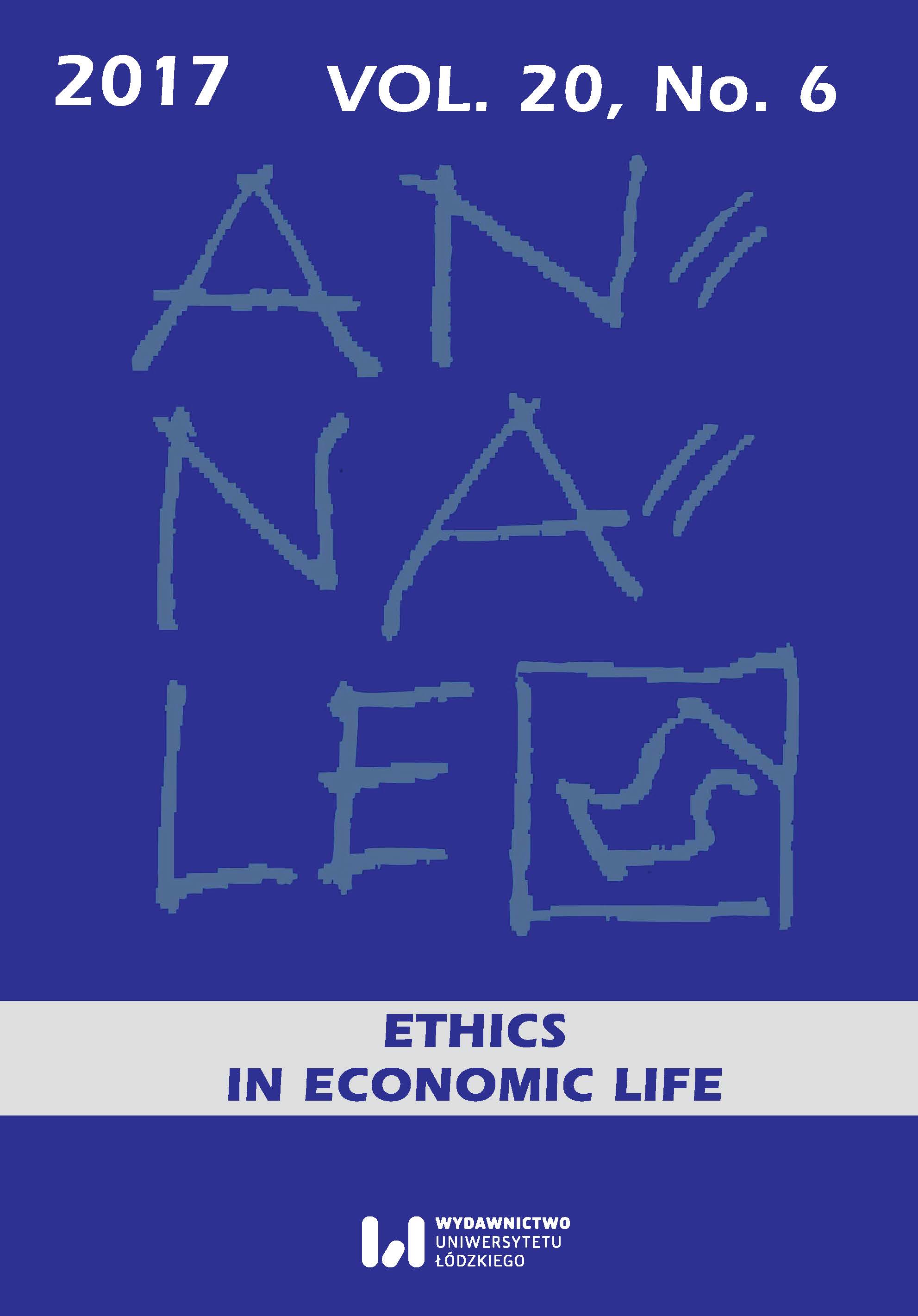 Ethical foundations of competitive order according to Walter Eucken Cover Image