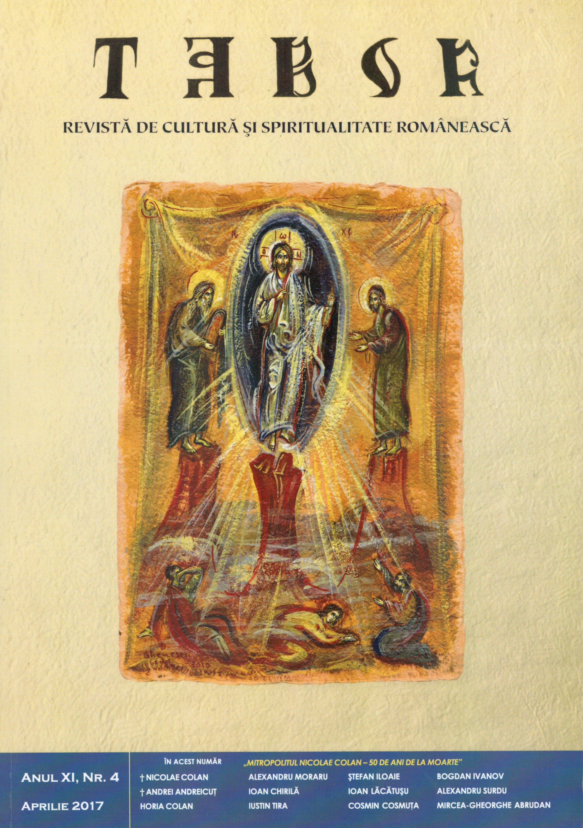 „I really miss Rohia ...”. Testimonies of Archbishop Justinian Chira about Bishop Nicolae Colan Cover Image