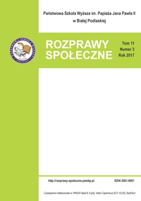 Active social policy towards people at risk of social exclusion (based on the example of Warmia and Masuria province) Cover Image