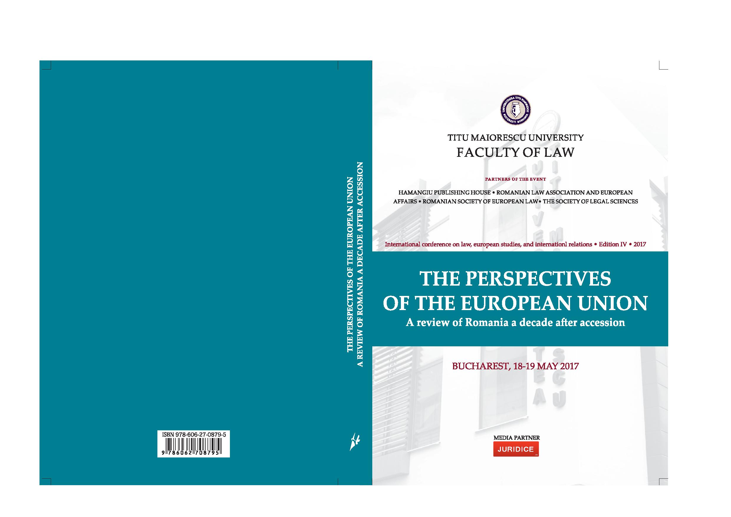 The Lawmaking Procedure 
At The Level Of The European Union vs. The Lawmaking Procedure In Romanian Law Cover Image