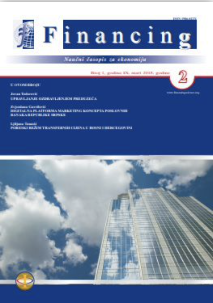 Analysis of the concentration of the banking sector of the Republic of Srpska Cover Image