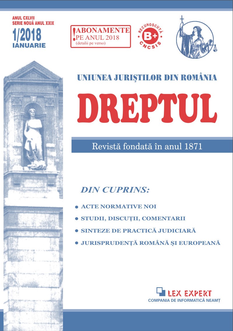 Pentru un nou Cod comercial, în condițiile sistemului unitar (monist) de reglementare a Codului civil Cover Image