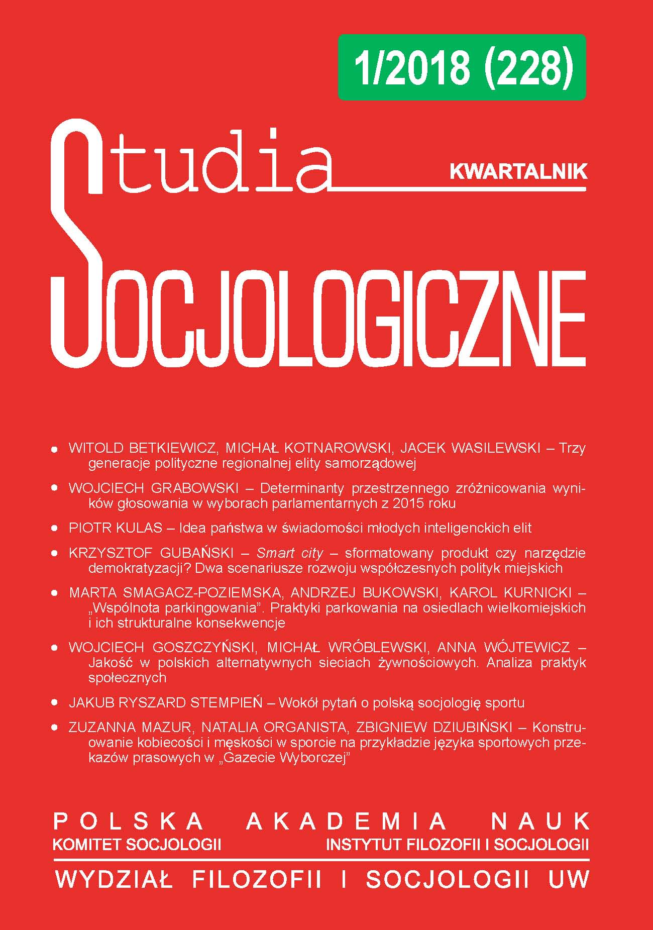 Constructing the Femininity and Masculinity in Sport: the Case of Sports Coverage in Gazeta Wyborcza Cover Image