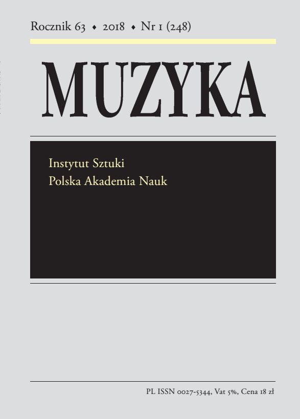 Mikołaj of Chrzanów. New findings concerning the biography of the organist and composer Cover Image