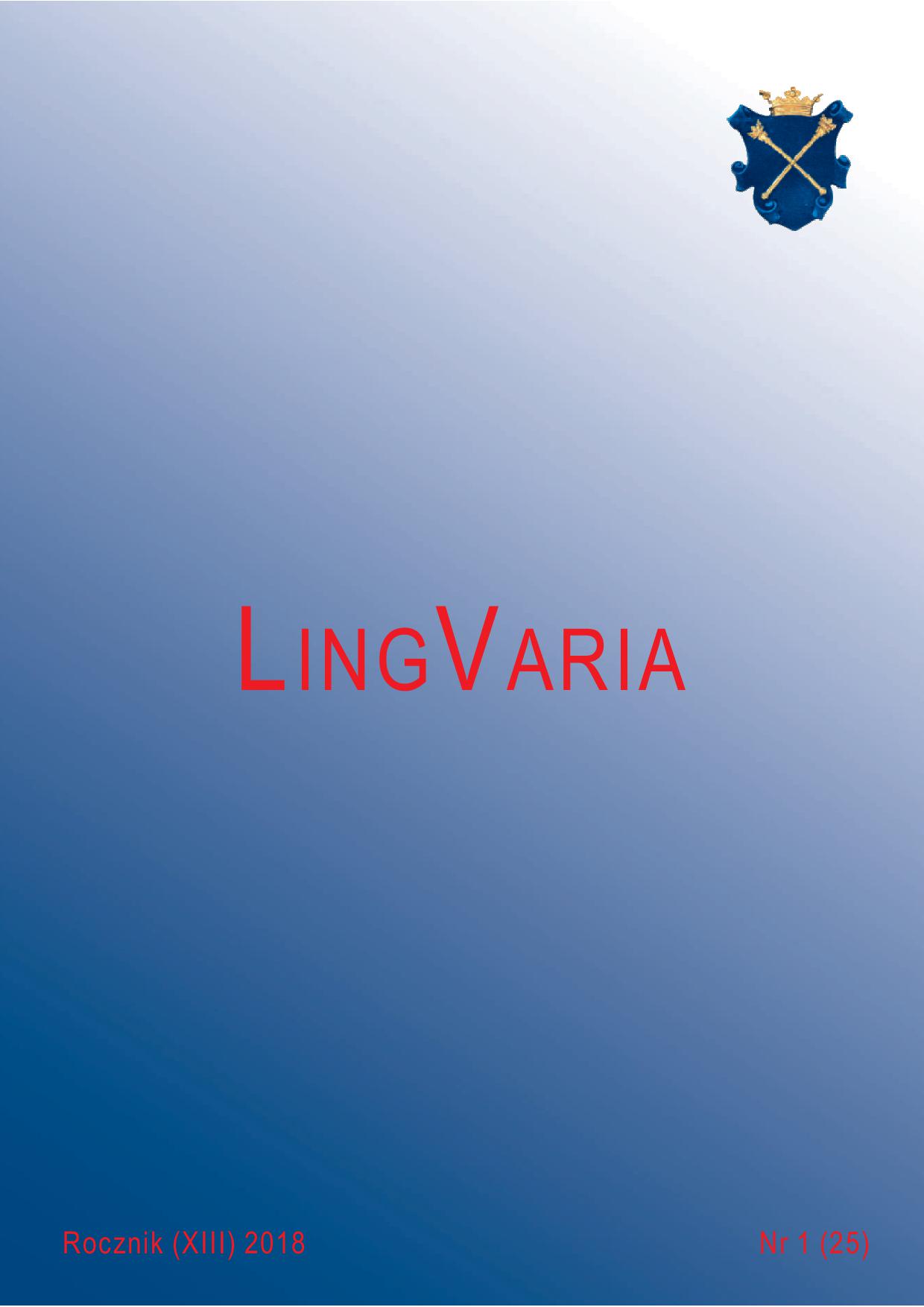 On the need for the term vernacularization in Polish historical linguistic research Cover Image