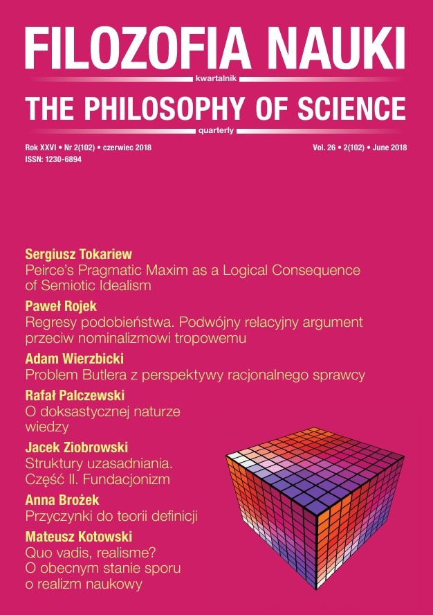 Quo Vadis, Realisme? On the Current State of the Scientific Realism Debate Cover Image