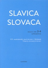 The State of Development of Vojvodina Slovak as an Enclave Language Cover Image