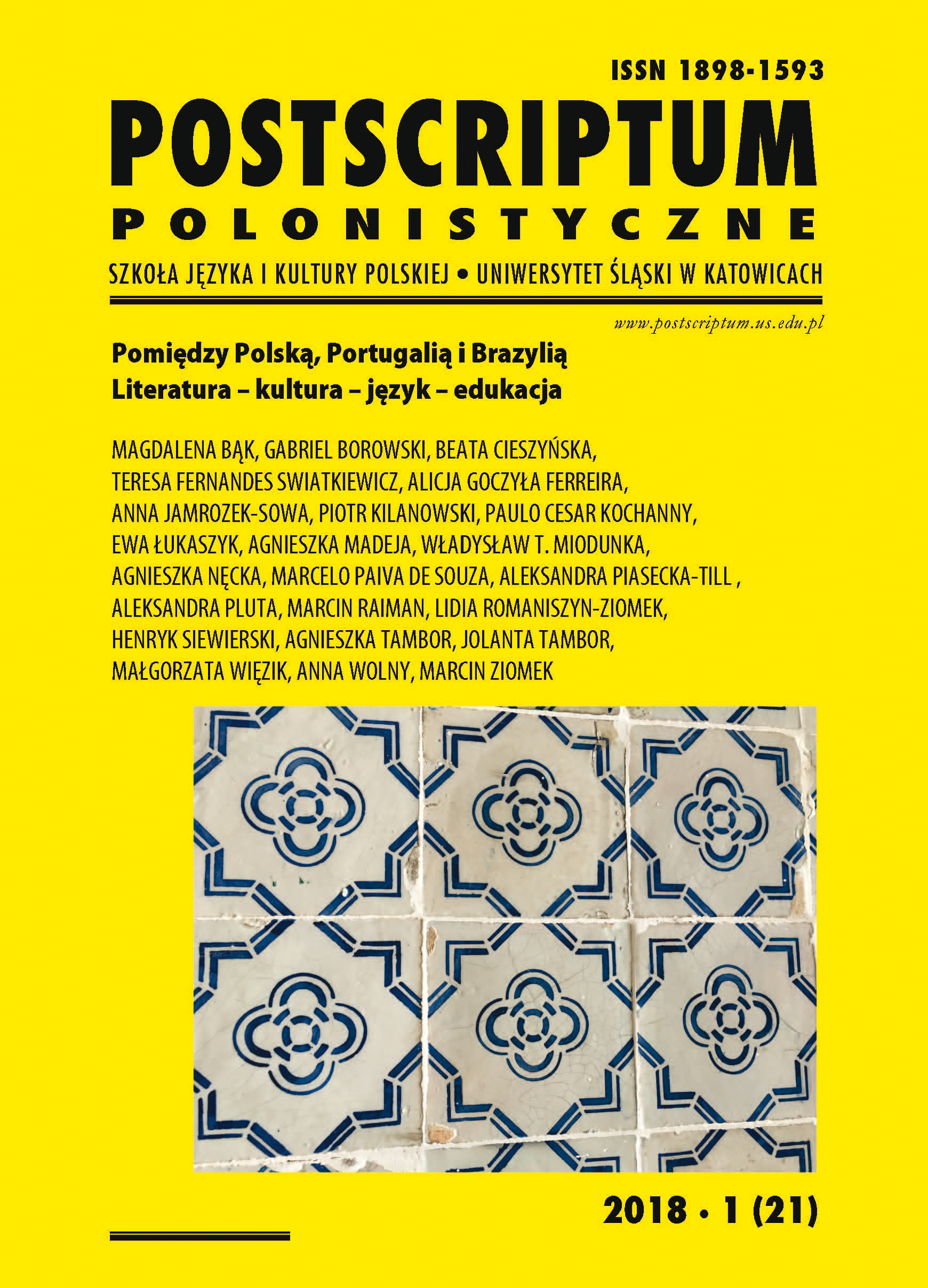 Speaking Polish, Brazilian and Portuguese – on language awareness of Polish diaspora in Brazil. Revival and disappearance of a language Cover Image