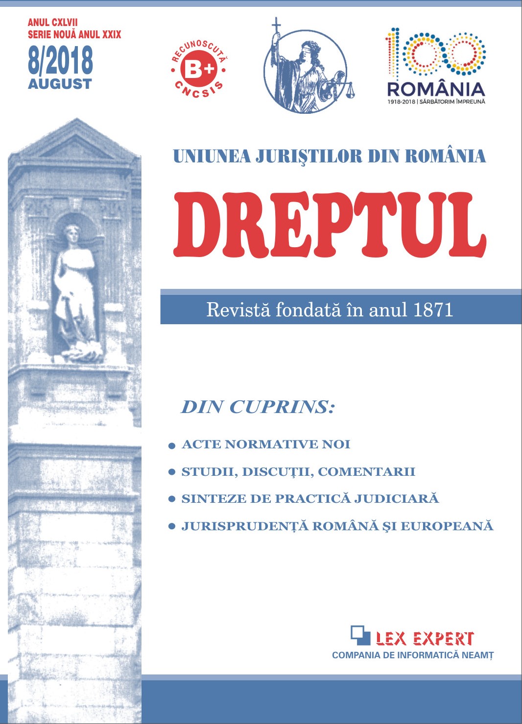 Some aspects of interest on the interpretation of Article 11 (3) of the Government Emergency Ordinance No 78/2016, referring to the competence of the Directorate for the Investigation of Organized Crime and Terrorism (D.I.I.C.O.T.) Cover Image