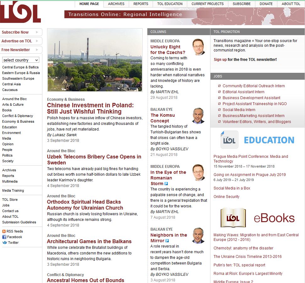 Transitions Online_Around the Bloc-Chinese Investment in Poland: Still Just Wishful Thinking