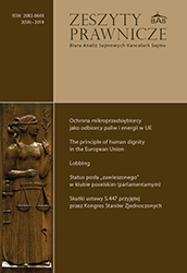The principle of human dignity in the primary and AFSJ secondary legislation of the European Union Cover Image
