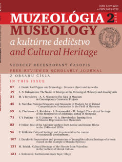 Department of ethnology and museology - evaluation of scientific, research and project activities of the museology section and study opportunities Cover Image